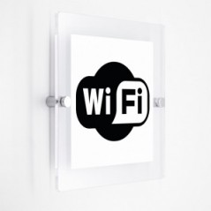 Zone Wi-Fi v1 in plexiglass trasparenti da parete