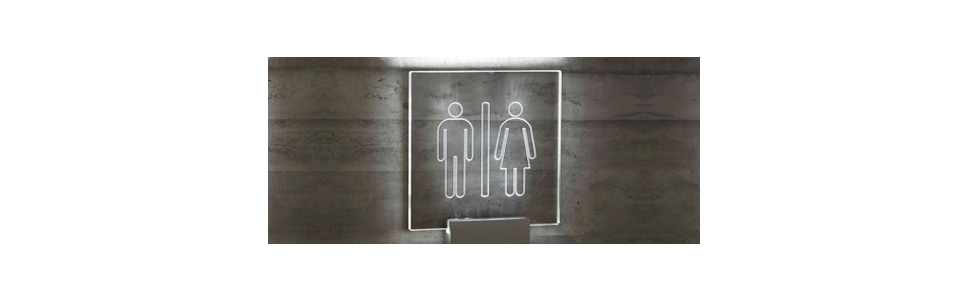 Targa Per Porta WC Con Freccia Destra – 12x12 Cm, Alluminio Composito 3 Mm, Stampa UV Antigraffio, Made In Germany, Art. 2100